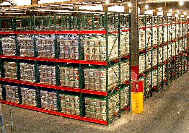 Pallet Flow Rack configuration and load positions