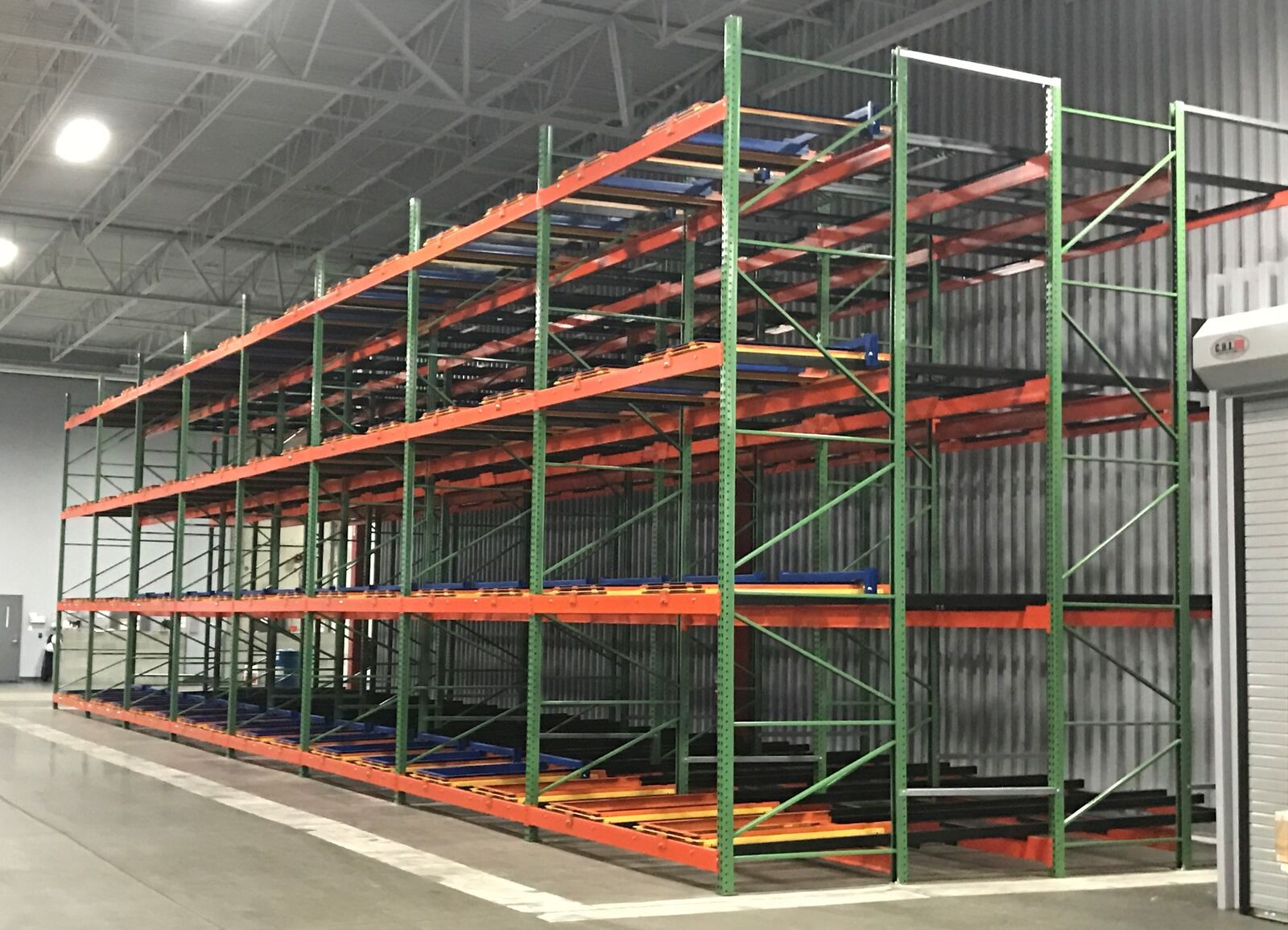 Pushback Rack configuration and load positions